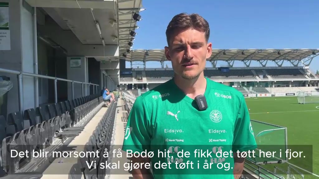 William Kurtovic før BodøGlimt på Briskeby